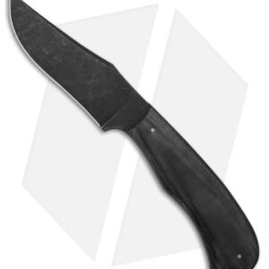 15:58 Knife Co. Revere Fixed Blade Knife Black Micarta (4" Black SW)