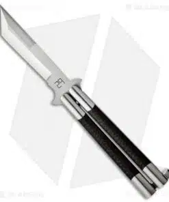 29 Knives Chris Olofson Custom 4" Weehawk Tanto Carbon Fiber Butterfly Knife