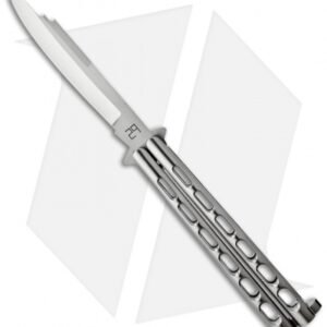 29 Knives Chris Olofson Custom 5" Susuwat Bali Slotted Skeleton Butterfly Knife