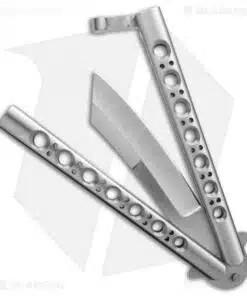 Alternative view of 29 Knives Chris Olofson Custom 4" Panabas Butterfly Knife Deluxe Skeleton