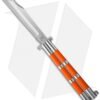 29 Knives Chris Olofson Custom 5" Kampilan Butterfly Knife Orange G-10