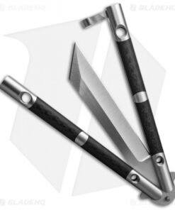 Alternative view of 29 Knives Chris Olofson Custom 5" Reverse Tanto Butterfly Knife Carbon Fiber