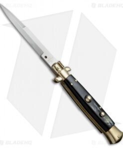 AGA Campolin 10" Italian Stiletto Picklock Auto Brass/Brazil Horn (4.5" Bayonet)