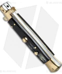 Alternative view of AGA Campolin 10" Italian Stiletto Picklock Auto Brass/Brazil Horn (4.5" Bayonet)