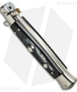 Alternative view of AGA Campolin 10" Italian Stiletto Picklock Automatic Brazil Horn (4.5" Kris)