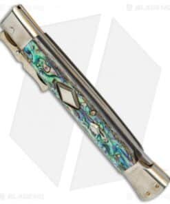Alternative view of AGA Campolin 13" Bat Swinguard Diamond Automatic Knife Abalone (5.75" Dagger)