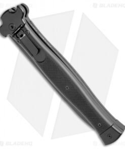 Alternative view of AGA Campolin Zero+ Italian Leverlock Automatic Knife Black G-10 (4.5"Blk Bayo)