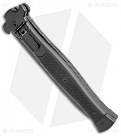 AGA Campolin Zero+ Italian Leverlock Automatic Knife Black G-10 (4.5"Blk Bayo) - Image 2