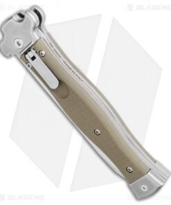 Alternative view of AGA Campolin Zero Reverse Tanto Leverlock Automatic Green G-10 (4" Satin)