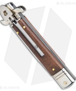 Alternative view of AKC Leverletto 7.75" Lever Lock Auto Italian Knife Cocobolo (3.3" Satin Bayonet)