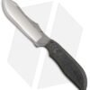 Anza Knives MC-4M Fixed Blade Knife Black Canvas Micarta (4" Satin)