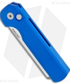 Alternative view of Arcform Slimfoot Automatic Knife Blue Aluminum (3.1" Acidwash)