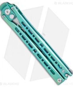 Alternative view of Artisan Cutlery Kinetic-Tool Automatic Butterfly Tool Green Titanium (4" SW)