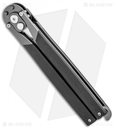 Artisan Cutlery Kinetic-Tool Automatic Butterfly Tool Round Black G-10 (2.8" SW) - Image 3