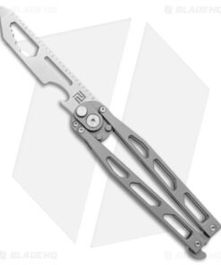 Artisan Cutlery Kinetic-Tool Automatic Butterfly Tool Titanium (3.3" Stonewash)