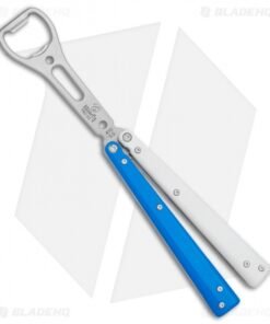 BB Barfly Pro V3 Blue/White BHQ Edition Standard Bottle Opener Butterfly