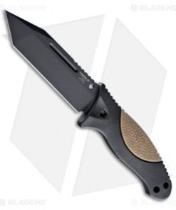 Hogue Knives EX-F02 Tanto Fixed Blade Knife Flat Dark Earth (4.5" Black) 35243