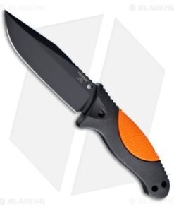 Hogue Knives EX-F02 Clip Point Fixed Blade Hunter Orange (4.5" Black) 35254