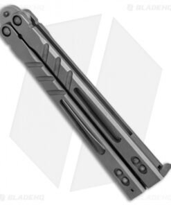 Alternative view of BRS ALT Alpha Beast Balisong Butterfly Knife Titanium (4.5" Stonewash)