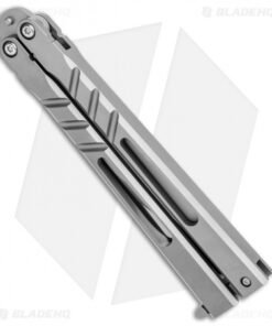 Alternative view of BRS Channel Alpha Beast Alternate Blade Butterfly Knife Titanium (4.5" SW) CHAB