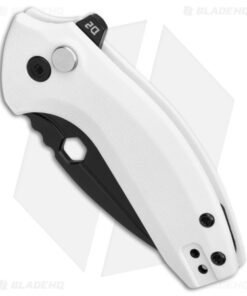 Alternative view of BRS E-Volve Apache Button Lock Flipper Knife Exclusive White G-10 (2.5" Black)
