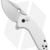 BRS E-Volve Apache Button Lock Flipper Knife Exclusive White G-10 (2.5" SW)