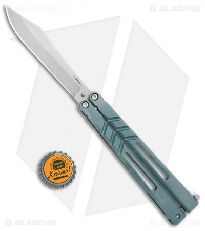 BRS Premium Channel Alpha Beast Balisong Butterfly Knife Blue Ti (4.5") CHAB - Image 4