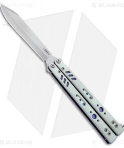 BRS Premium Replicant ALT Bali Butterfly Knife White G-10/Purple Ti (4.5" SW)