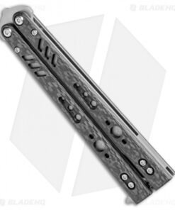 Alternative view of BRS Replicant ALT Blade Balisong Butterfly Knife Carbon Fiber (4.5" Stonewash)