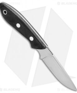 Alternative view of Bark River Adventurer Fixed Blade Knife Black Canvas Micarta (3.25" Elmax Satin)