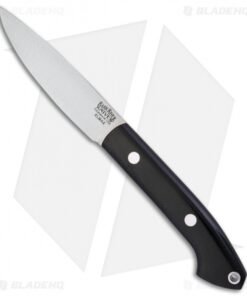 Bark River Bird & Trout Fixed Blade Knife Black Canvas Micarta (3.625" Elmax)
