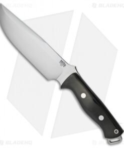 Bark River Bravo Survivor Fixed Blade Knife Black Micarta (7.125" Satin)