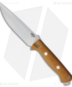 Bark River Bravo Vortex Fixed Blade Knife Natural Canvas Micarta (5.5" A-2)