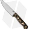 Bark River Bravo Vortex Rampless Fixed Blade Knife Green Camo G-10 (5.5" A-2)