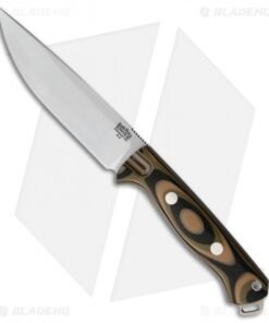 Bark River Bravo Vortex Rampless Fixed Blade Knife Green Camo G-10 (5.5" A-2)
