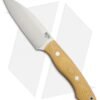 Bark River Bush Seax Fixed Blade Knife Antique Ivory Canvas Micarta (4.875" A-2)