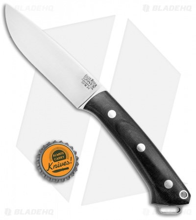 Bark River Fox River Fixed Blade Knife Black Canvas Micarta (4" CPM-3V) - Image 4