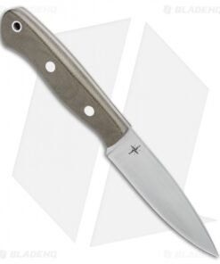 Alternative view of Bark River Mini Aurora Fixed Blade Knife Green Canvas Micarta (3.67" Satin)