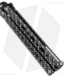 Alternative view of Bear OPS Bear Song V Butterfly Knife Sim Carbon Fiber (4.38" Black) B-500-A1CF