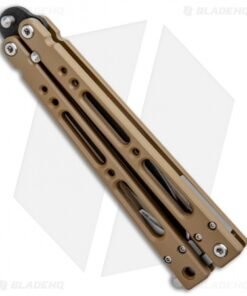 Alternative view of Bear OPS Bear Song IV Butterfly Knife Coyote Al (4.38" Black) B-400-AlDDE-B