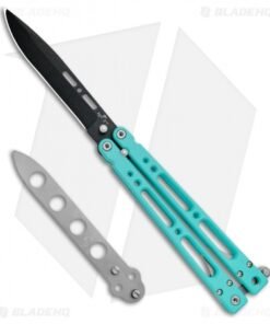 Bear OPS Bear Song IV Butterfly Knife Teal Al (4.38" Black) B-400-AlCP-B+TR