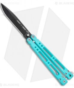 Bear OPS Bear Song IV Butterfly Knife Teal Al (4.38" Black) B-400-AlCP-B