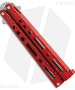Alternative view of Bear & Son 117 Large Butterfly Knife Red (4" Satin)