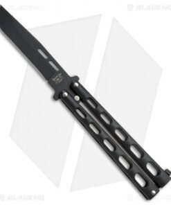 Alternative view of Bear & Son 115TANB Tanto Butterfly Knife Black (4" Black)