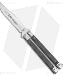 Bear & Son 30th Anniversary Butterfly Knife Carbon Fiber (5" Satin) CF17-S35