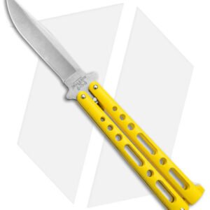 Bear & Son 117 Large Butterfly Knife Yellow (4" SW) 117YSW