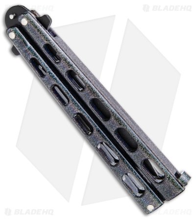 Bear & Son Large Butterfly Knife Galaxy (4" Black) 115GX - Image 3