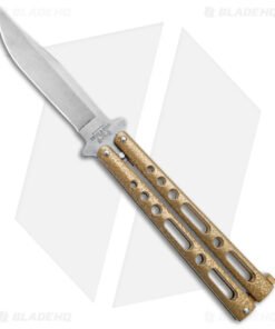 Bear & Son 117 Large Butterfly Knife Gold (4" SW) 117GSW