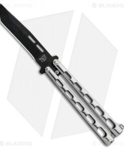 Bear & Son Tanto Butterfly Knife Stainless Steel (4.1" Black) SS15TAN