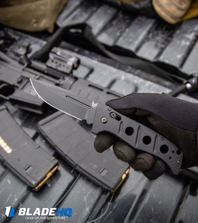 Benchmade 2750 Adamas Automatic Knife w/ Black Handle (3.82" Black) 2750BK - Image 4
